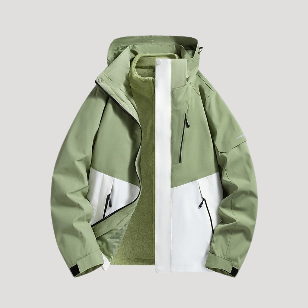 Women's Waterproof Hooded Windbreaker Jacket – Lightweight Outdoor