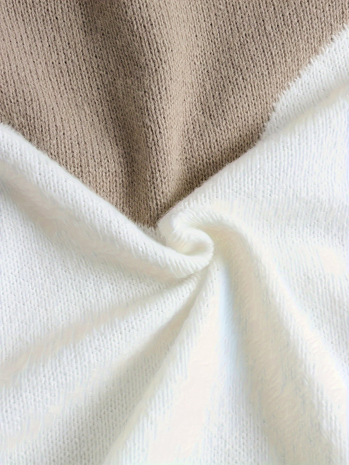Women's Drawstring Hood Two-Tone Relaxed Pullover Hoodie