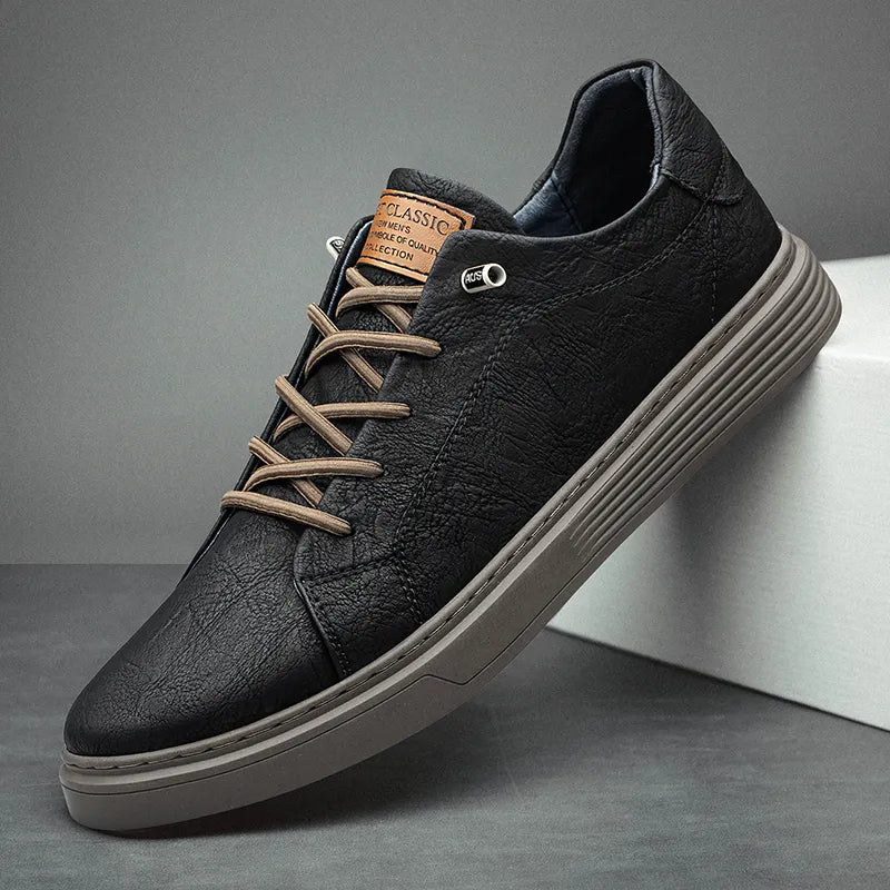 Men's Minimal Lace Up Casual Oxford Sneakers