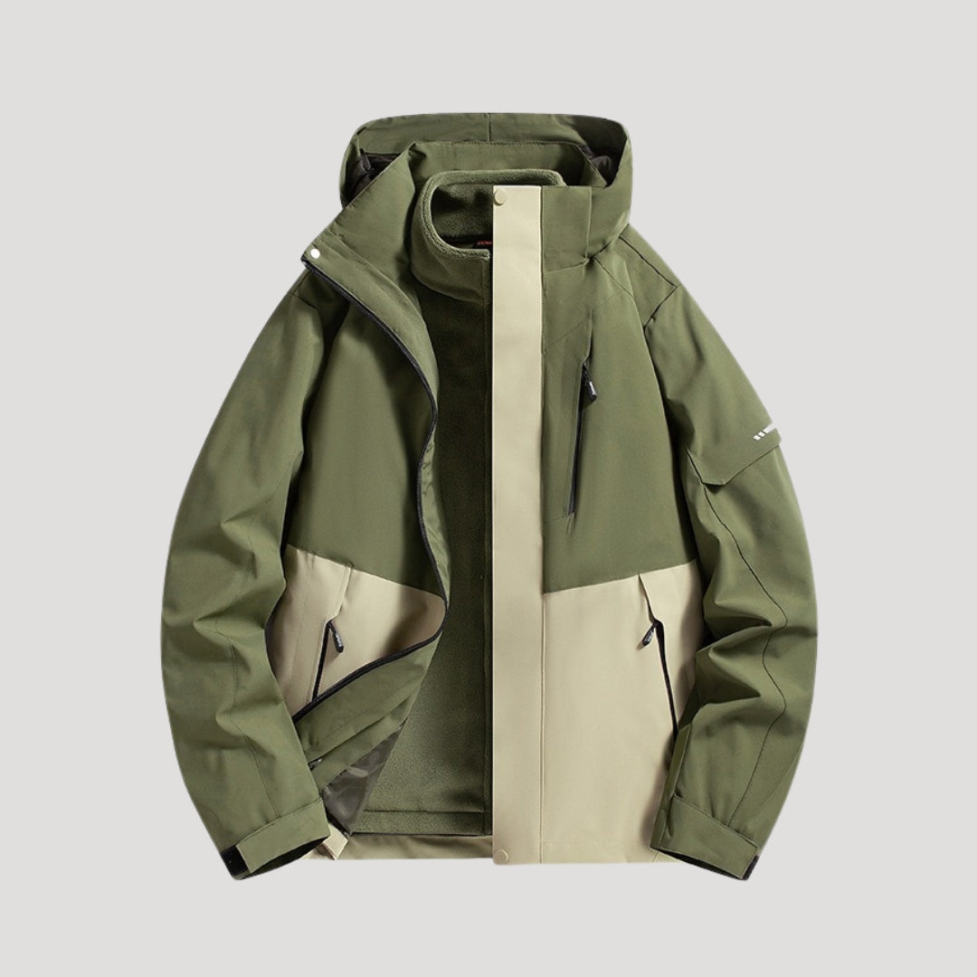 Women's Waterproof Hooded Windbreaker Jacket – Lightweight Outdoor