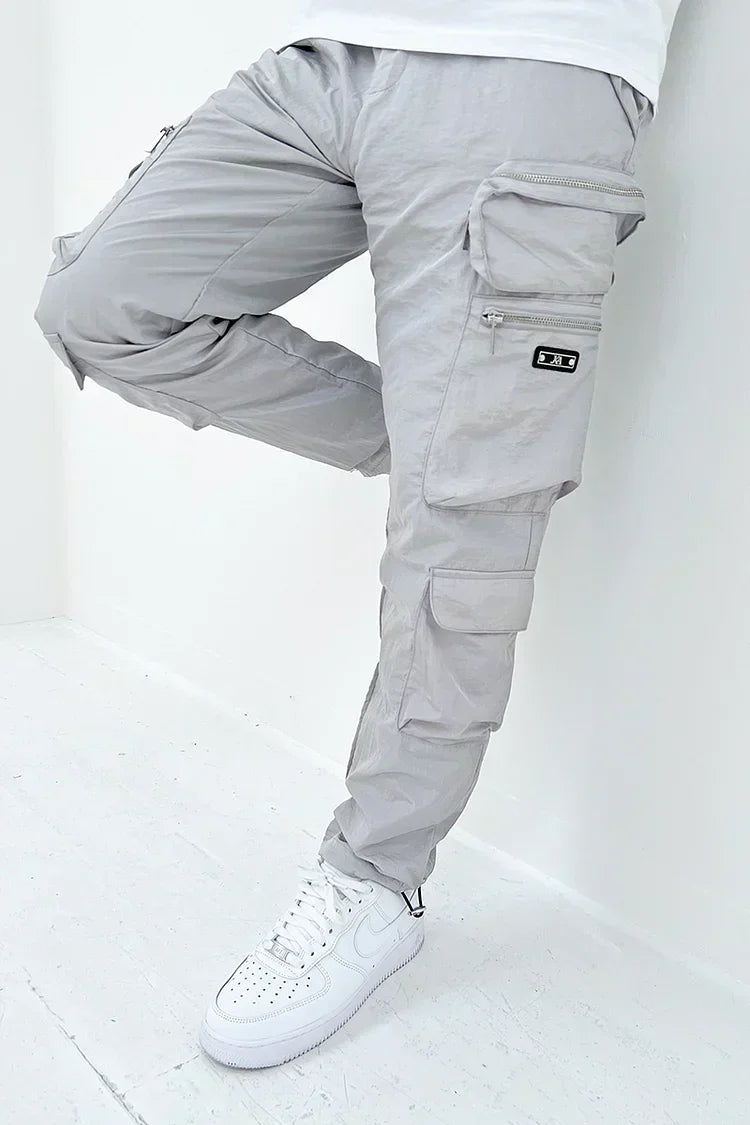Men's Cargo Pocket Trousers Durable Utility Pants Comfortable Outdoor