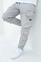 Men's Cargo Pocket Trousers Durable Utility Pants Comfortable Outdoor
