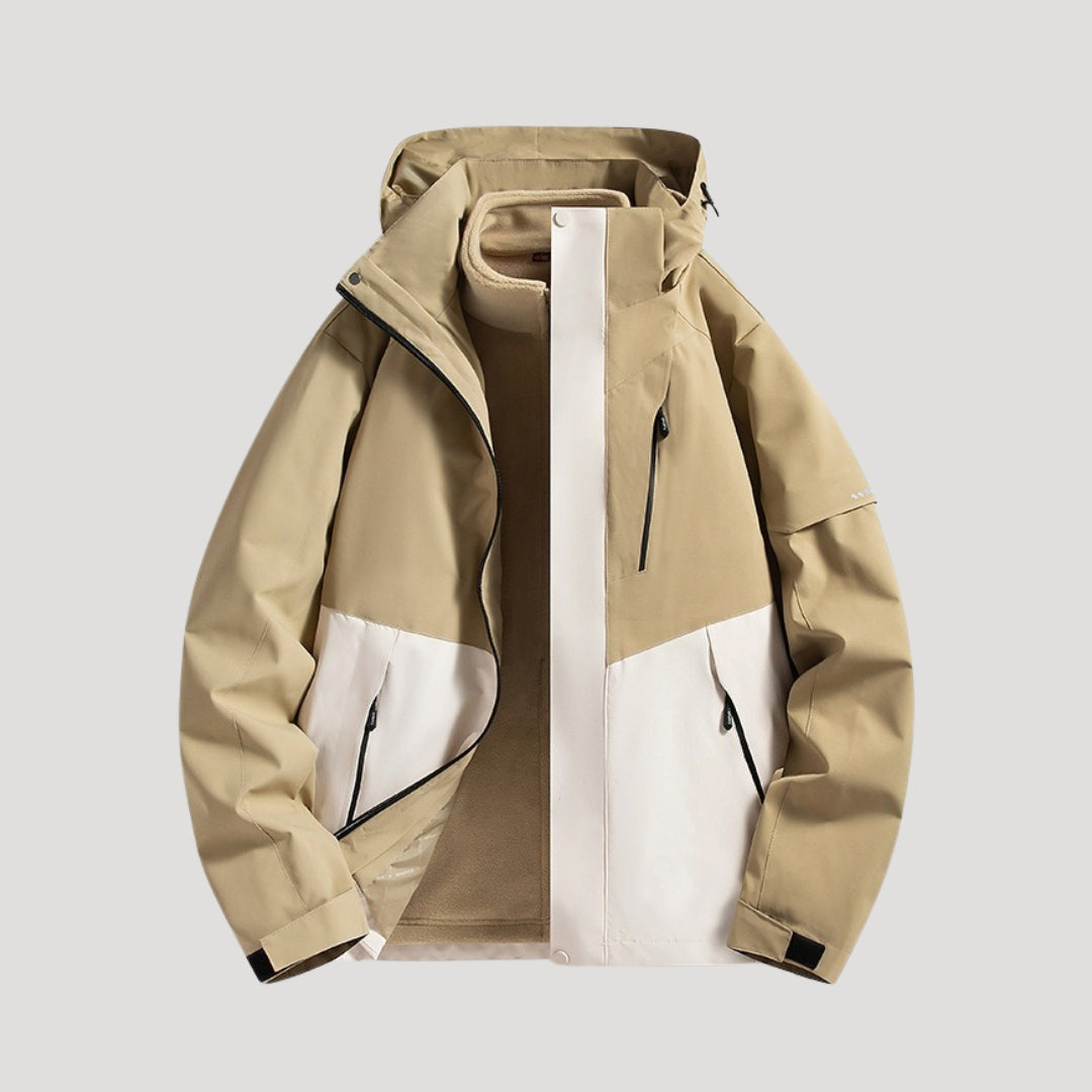 Women's Waterproof Hooded Windbreaker Jacket – Lightweight Outdoor