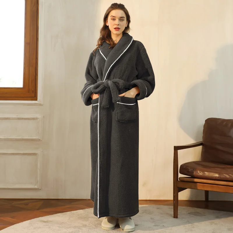 Women's Flannel Bathrobe – Soft Belted Robe
