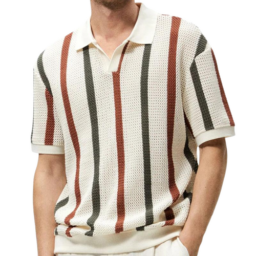 Men's Breathable Summer Polo Shirt Lightweight Comfortable Stylish Casual