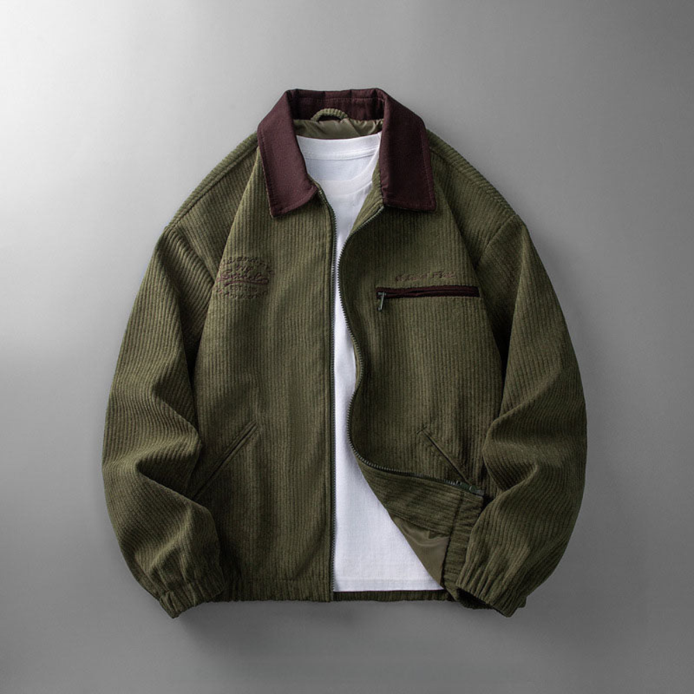 Men's Lightweight Zip Jacket Smart Casual Layer for Transitional