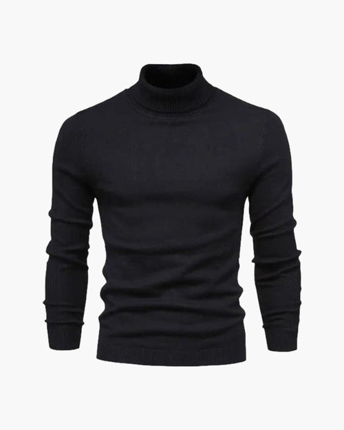 Men's Fine Knit Turtleneck Jumper Classic Fit