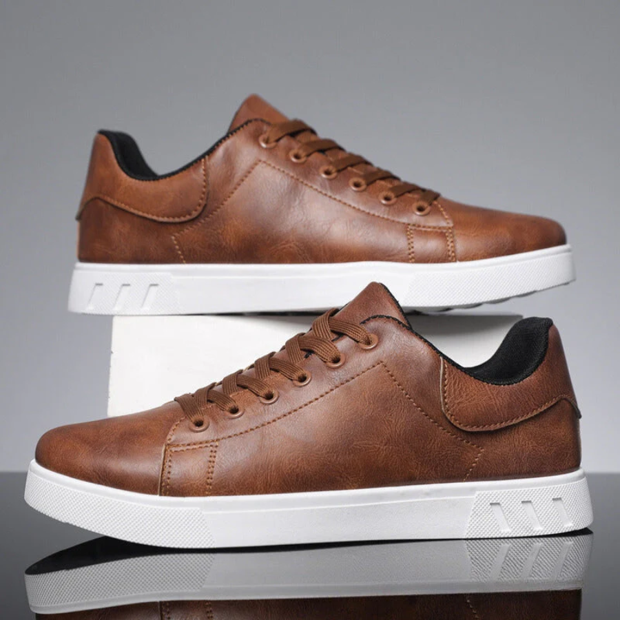 Men's Cushioned Walking Trainers Lace Up Casual Shoes