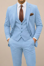 Men's Slim Fit Three Piece Suit Tailored Spring Weddings