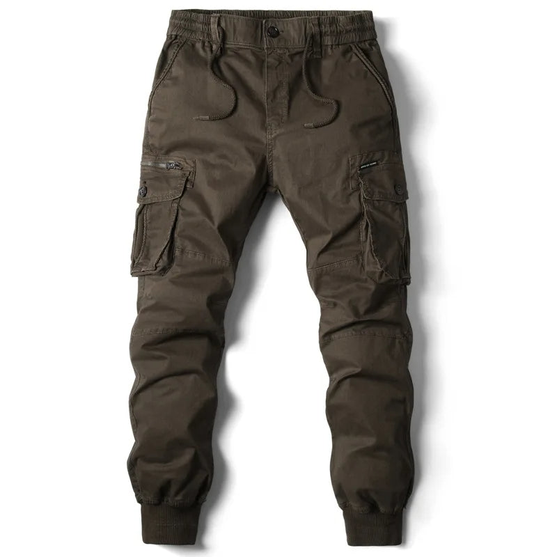 Men's Cargo Jogger Multi Pocket Streetwear Utility Trousers