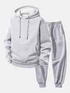 Men's Raglan Hoodie Tracksuit Regular Fit Polyester Set