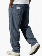 Men's Relaxed Corduroy Trousers Drawstring Everyday Fit