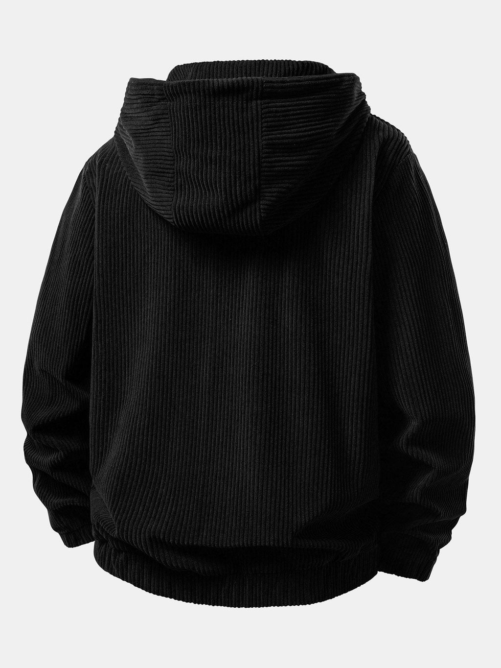 Men's Corduroy Zip Tracksuit Relaxed Hoodie and Joggers