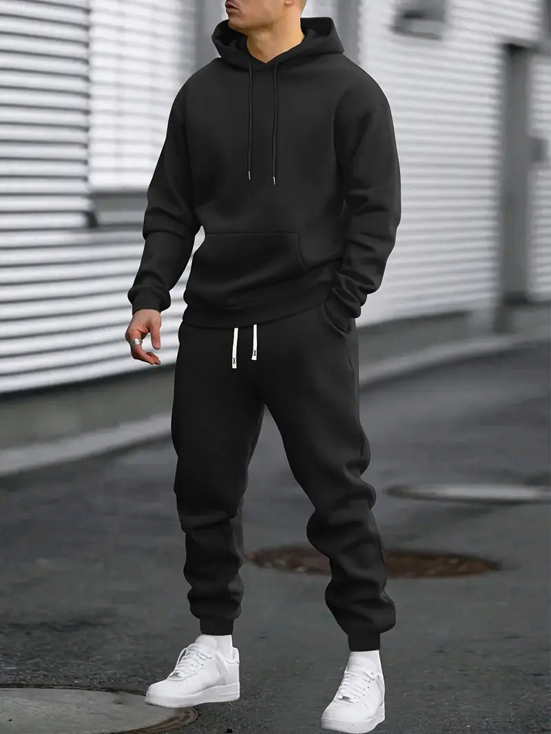 Men's Hoodie and Joggers Set Relaxed Two Piece Tracksuit