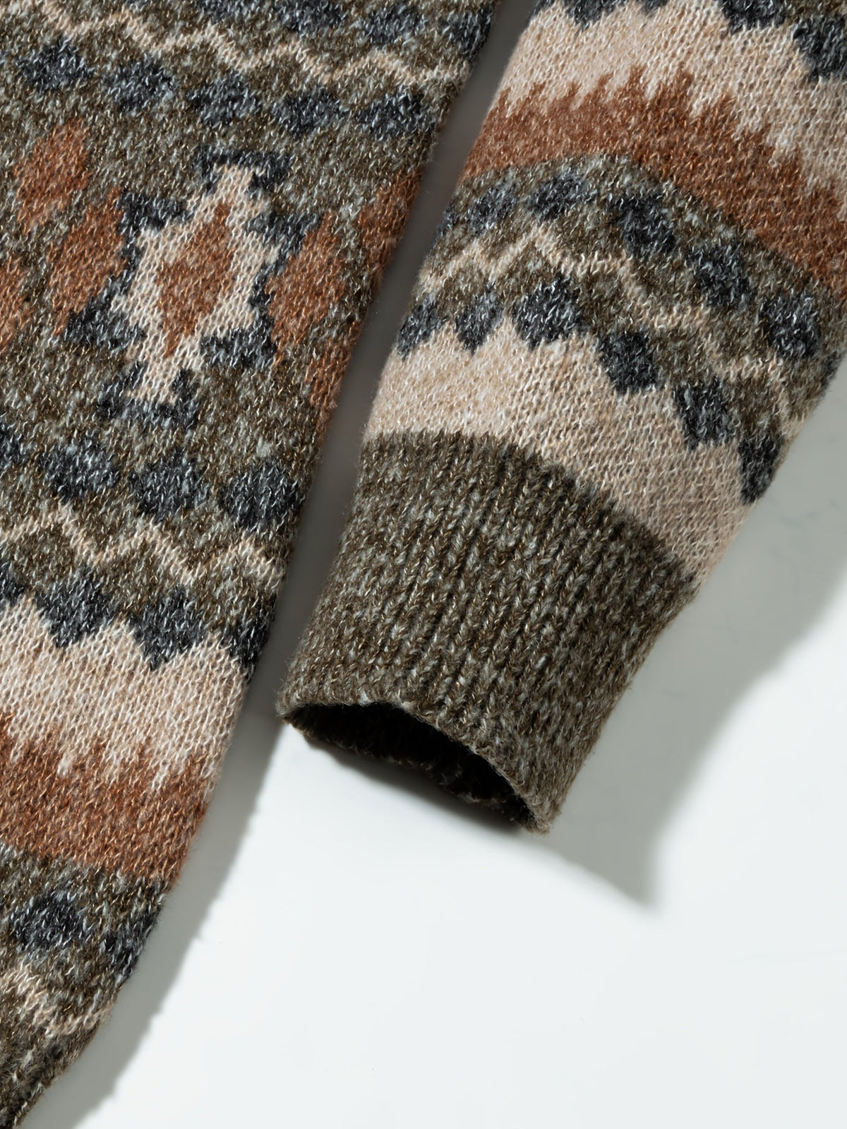 Women's Relaxed Nordic-Pattern Knit Sweater
