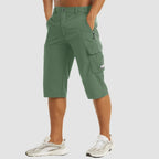 Men's Stretch Cargo Bermuda Shorts with Utility Pockets