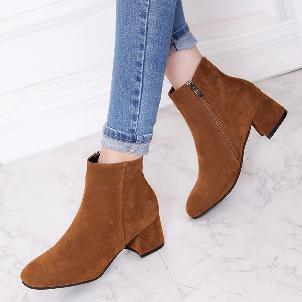 Women's Chelsea Ankle Boot with Block Heel