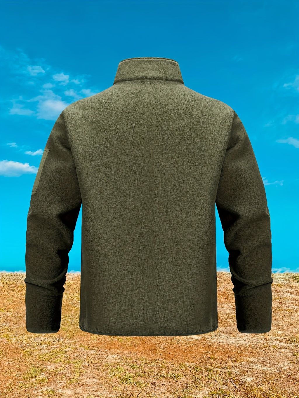 Women's Zip-Pocket Outdoor Jacket with Stand-Up Collar