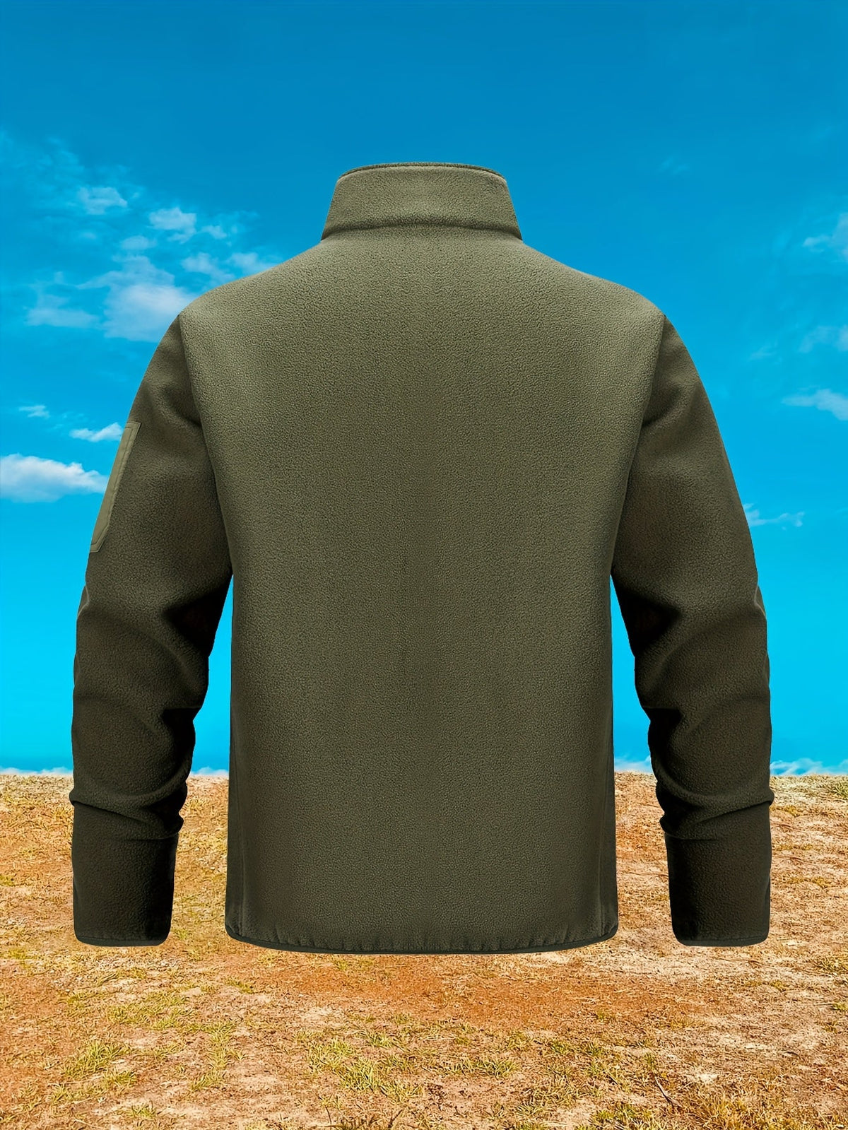 Women's Zip-Pocket Outdoor Jacket with Stand-Up Collar