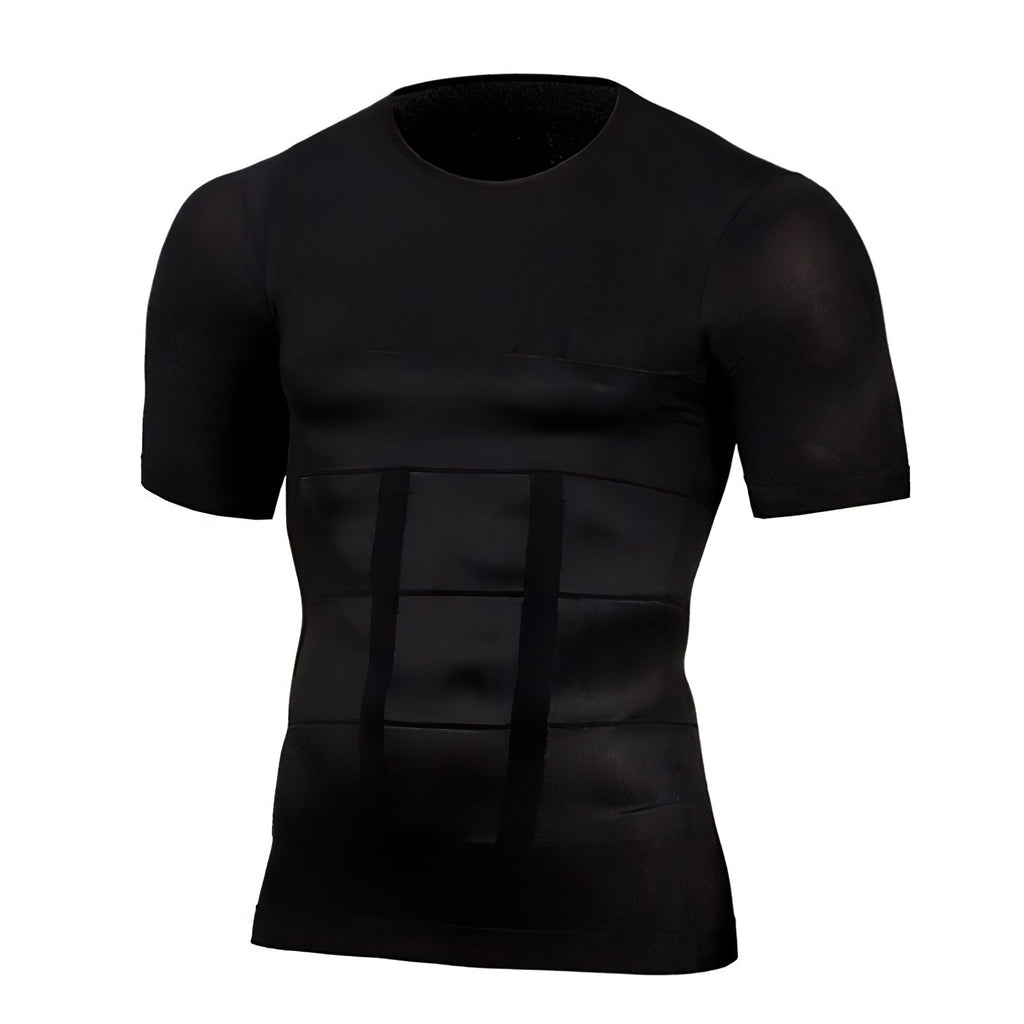 Men's Shaping Fitness T Shirt Compression Breathable Stretch Comfortable