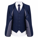 Men's Double Breasted Tweed Three Piece Suit Tailored Weddings
