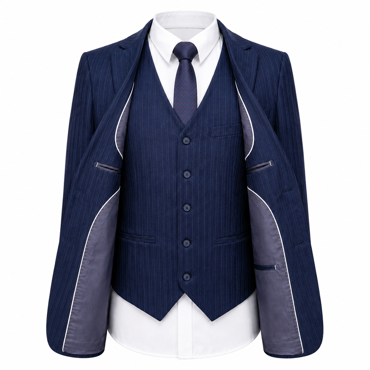 Men's Double Breasted Tweed Three Piece Suit Tailored Weddings