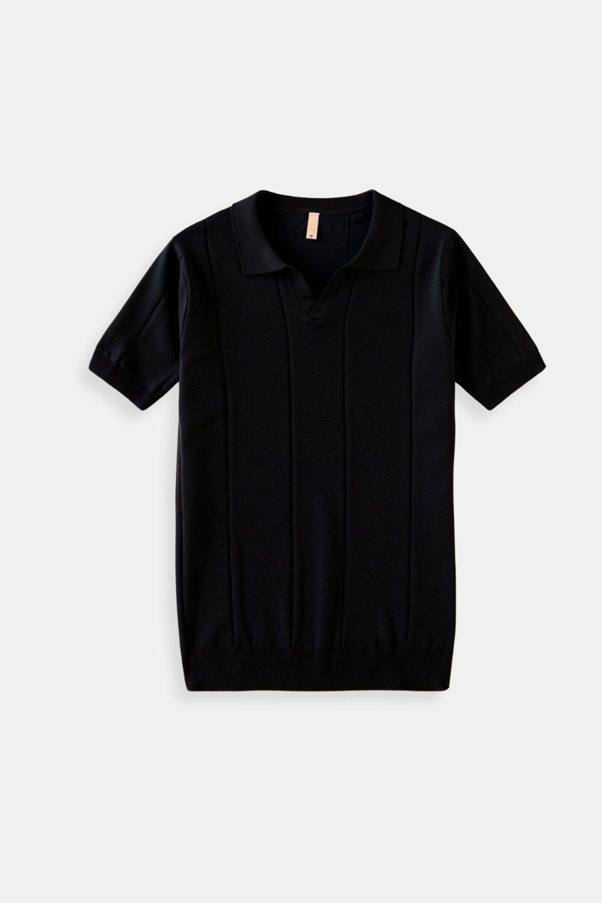 Men's Fine Knit Polo Relaxed Smart Casual Summer Shirt
