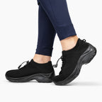Women's Knit Toggle Walking Shoes with Cushioned Sole