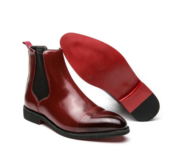 Men's Leather Boots Stylish Durable Comfortable Casual Smart Everyday