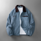 Men's Lightweight Zip Jacket Smart Casual Layer for Transitional