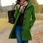 Women's Classic Coat with Buttons