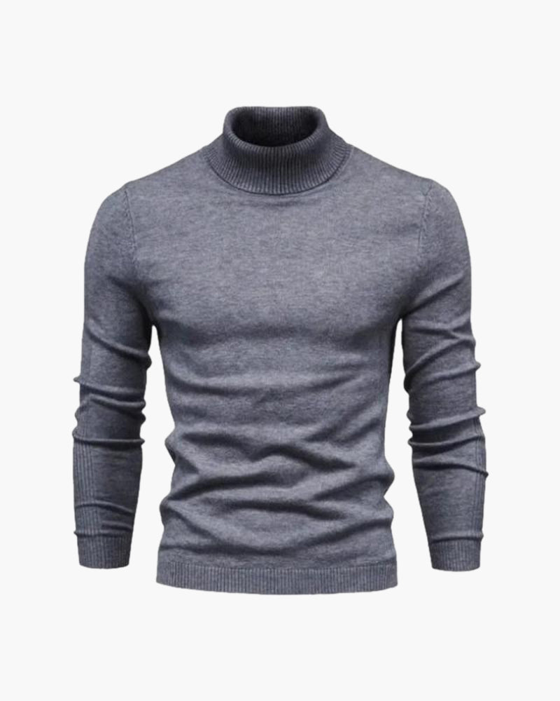Men's Fine Knit Turtleneck Jumper Classic Fit