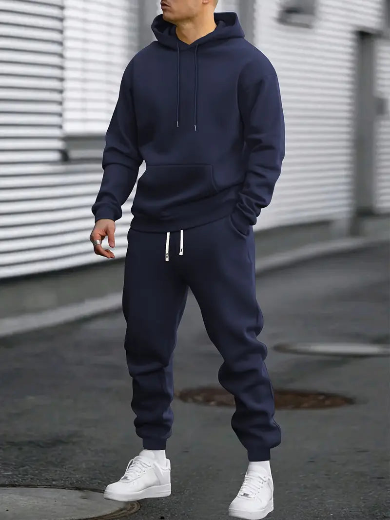 Men's Hoodie and Joggers Set Relaxed Two Piece Tracksuit