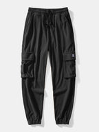 Men's Corduroy Shirt and Cargo Jogger Set Relaxed Autumn
