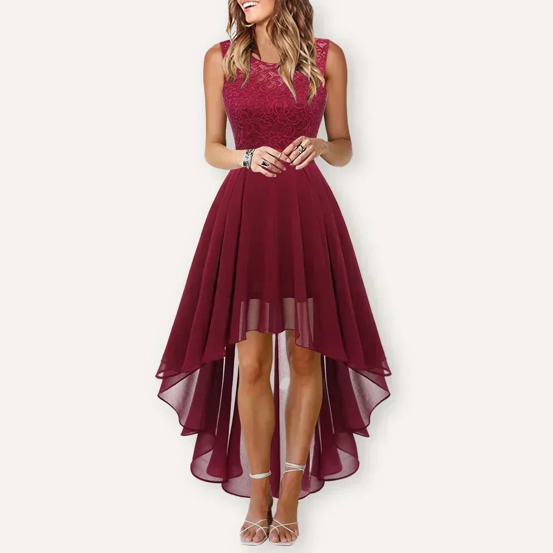 Women's Wedding Guest High-Low Elegant Dress