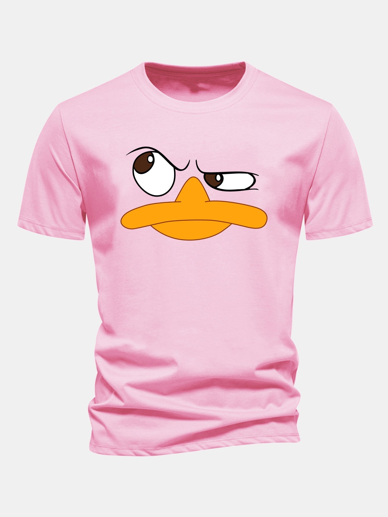 Men's Graphic T Shirt Cartoon Face Print Casual Fit