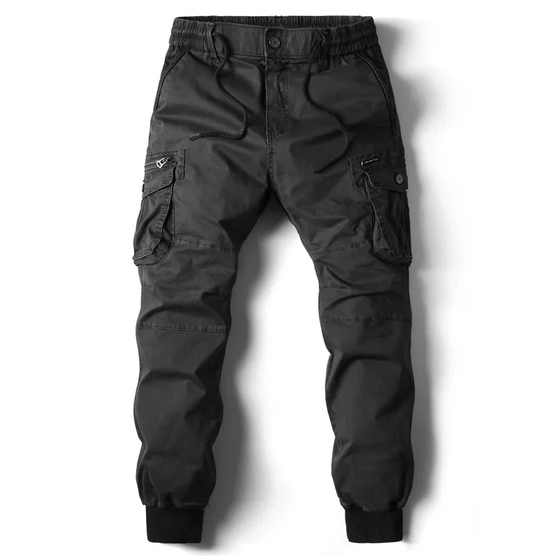 Men's Cargo Jogger Multi Pocket Streetwear Utility Trousers