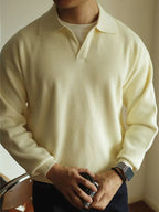 Men's Polo Knit Sweater Elegant Breathable Comfortable Smart Casual