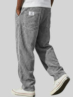 Men's Relaxed Corduroy Trousers Drawstring Everyday Fit