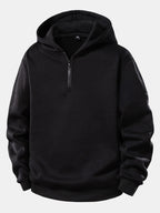 Men's Quarter Zip Hoodie Tracksuit Relaxed Jogger Set