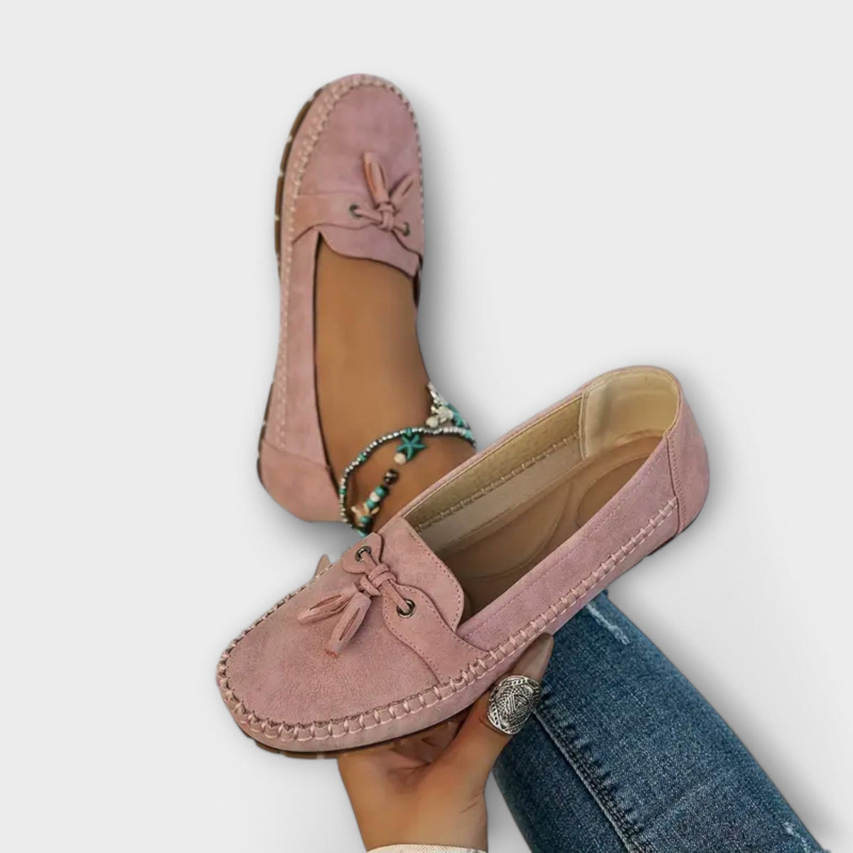 Women's Tassel Detail Moccasin Loafers Soft Flat Casual