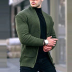 Men's Relaxed Fit Knit Cardigan with Pockets Lightweight Urban