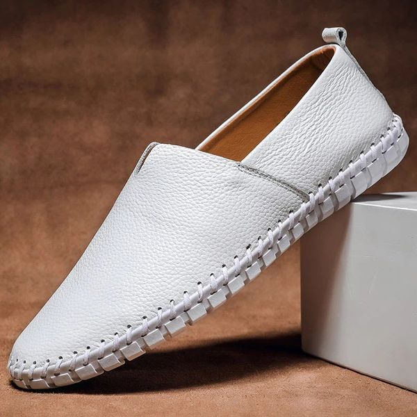 Men's Casual Slip On Loafers Textured Moccasin Style