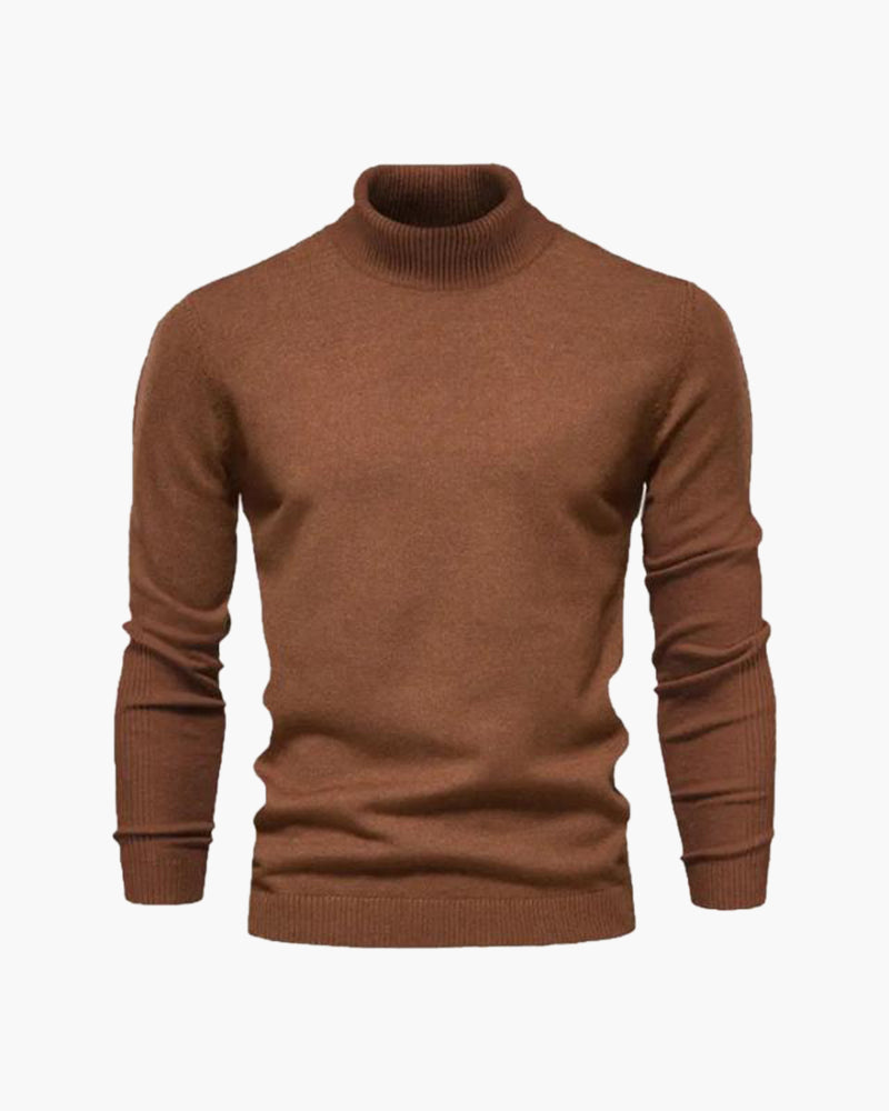 Men's Fine Knit Turtleneck Jumper Classic Fit