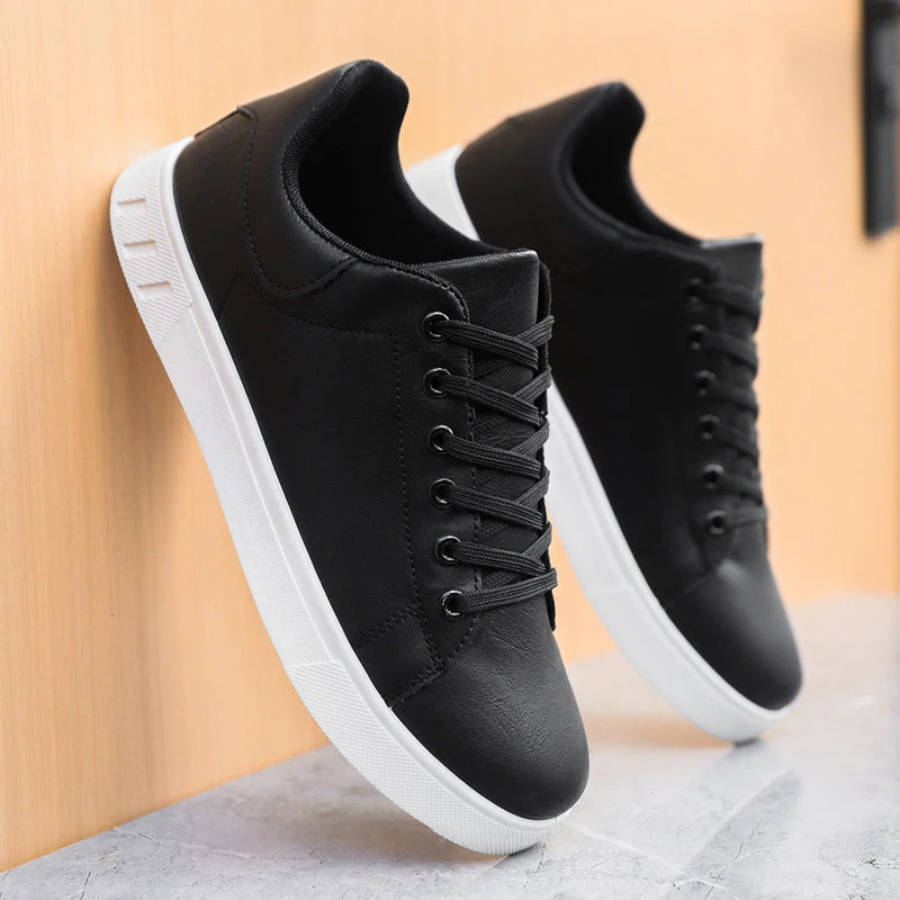 Men's Cushioned Walking Trainers Lace Up Casual Shoes