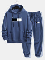 Men's Relaxed Hoodie Tracksuit Cotton Blend Jogger Set