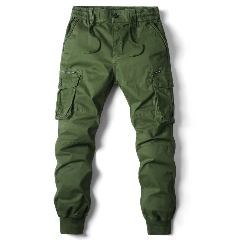 Men's Cargo Jogger Multi Pocket Streetwear Utility Trousers