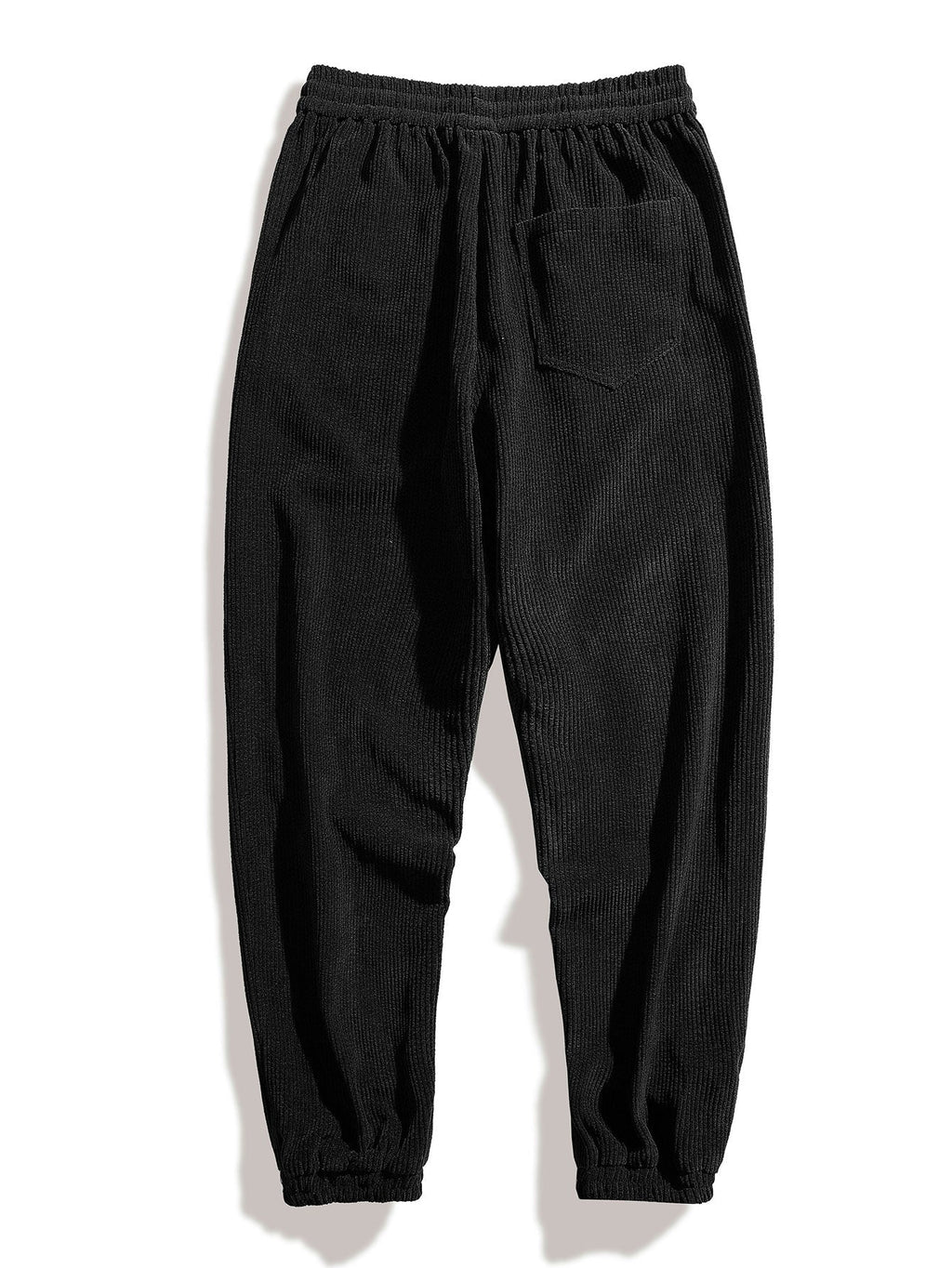 Men's Corduroy Button Shirt with Jogger Trousers Relaxed Autumn