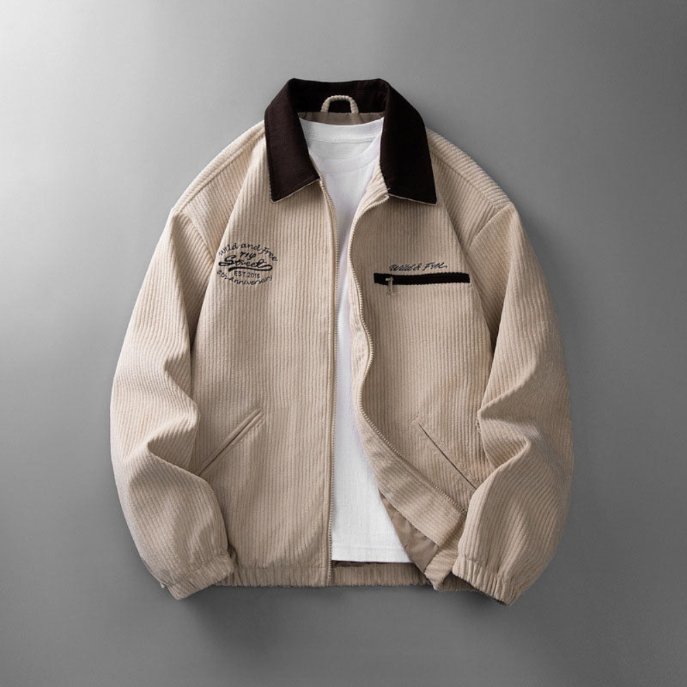 Men's Lightweight Zip Jacket Smart Casual Layer for Transitional