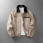 Men's Lightweight Zip Jacket Smart Casual Layer for Transitional